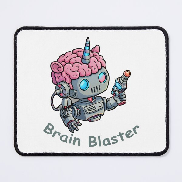 Item preview, Brain Blaster - Sci-Fi Unicorn Robot Character Art designed and sold by Original-Vibes.