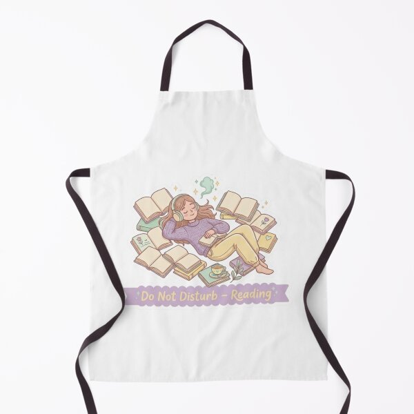 Item preview, Do Not Disturb Reading – Cozy Book Aesthetic BookTok Reader Illustration designed and sold by SirensSageStone.