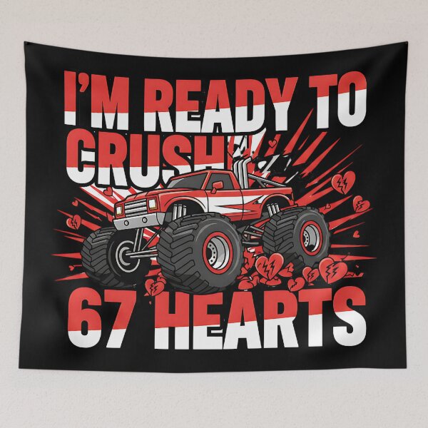 Item preview, crush 67 hearts funny classroom valentines design designed and sold by ArtDesignTp.