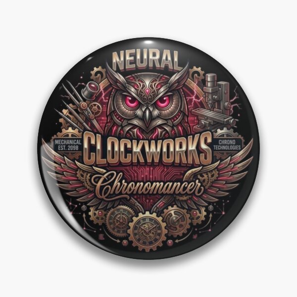 Item preview, Neural Clockworks – Steampunk Owl Chronomancer Design designed and sold by Dogandesighn.