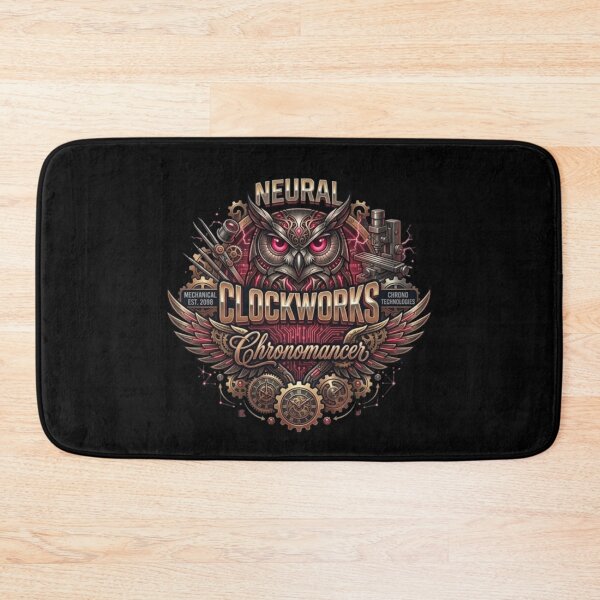 Item preview, Neural Clockworks – Steampunk Owl Chronomancer Design designed and sold by Dogandesighn.
