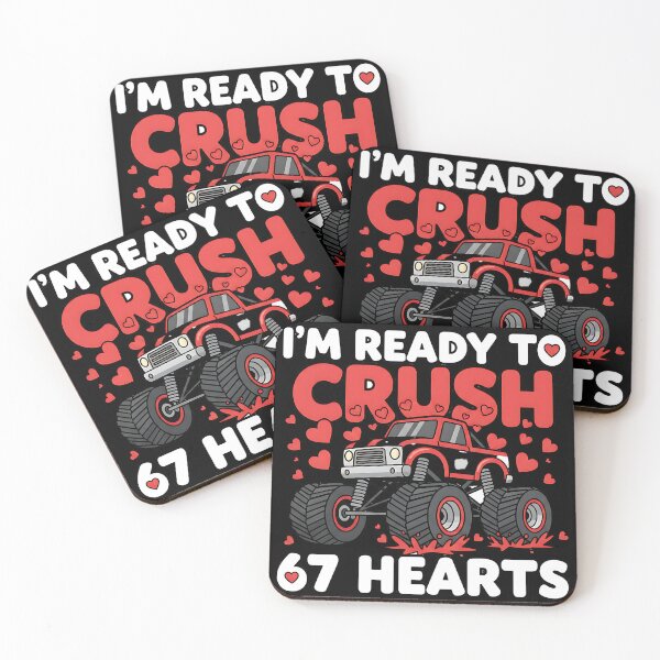 Item preview, im ready to crush 67 hearts boys valentines design designed and sold by ArtDesignTp.