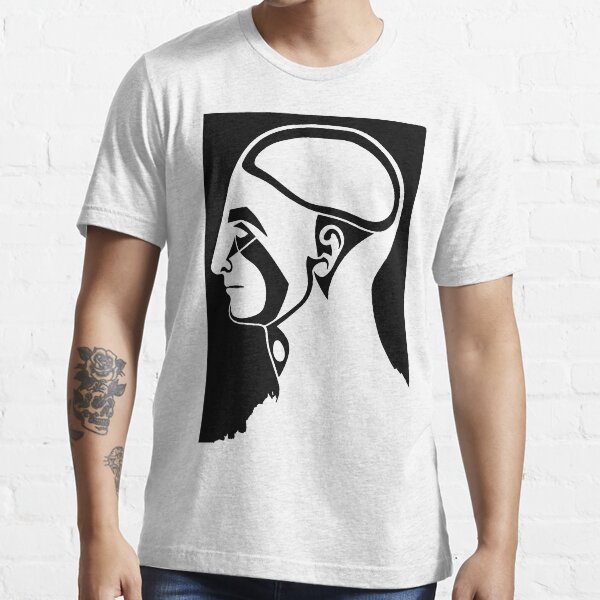 Maske Totem Anatomie Gehirn Essential T-Shirt