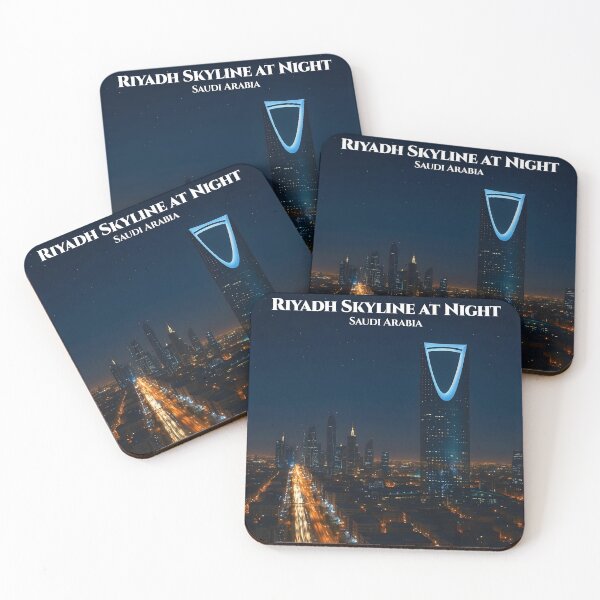 Item preview, Riyadh Skyline at Night Saudi Arabia — Kingdom Centre Tower Wall  Art Print, City Lights Travel Poster, Modern KSA Decor designed and sold by GoldenVerseArt.