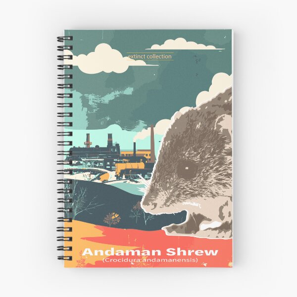 Item preview, Extinct Series – Risograph Wildlife Art Prints - andaman shrew designed and sold by stephenignacio.
