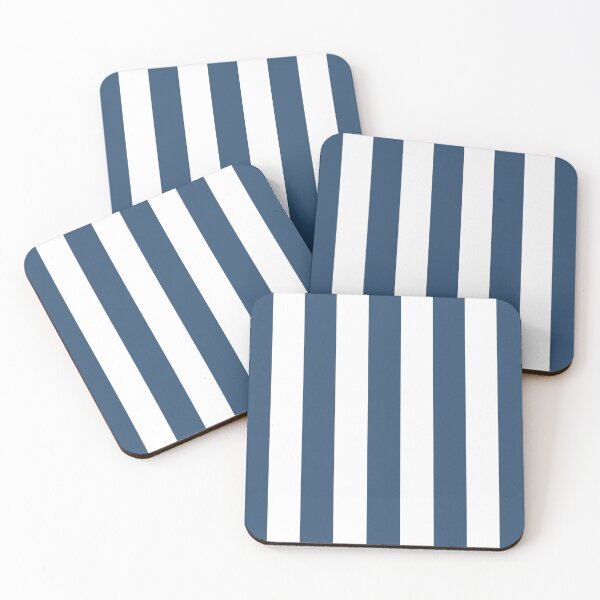 Item preview, Striped White And Denim Pattern designed and sold by pattern-archive.
