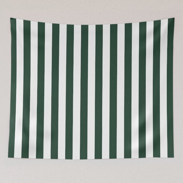 Item preview, Striped White And Forest Green Pattern designed and sold by pattern-archive.