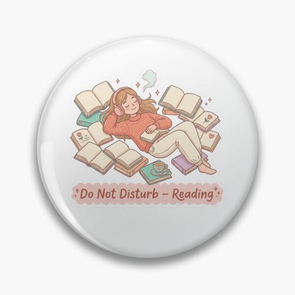 Item preview, Do Not Disturb Reading – Cozy Reader Aesthetic BookTok Book Lover Illustration designed and sold by SirensSageStone.
