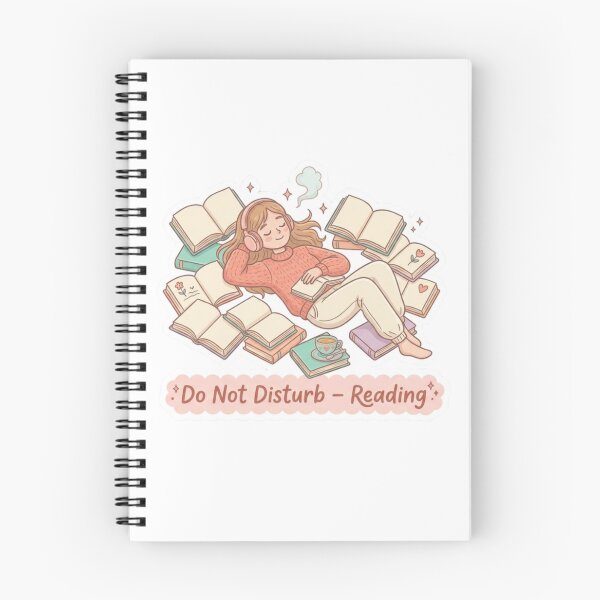 Item preview, Do Not Disturb Reading – Cozy Reader Aesthetic BookTok Book Lover Illustration designed and sold by SirensSageStone.