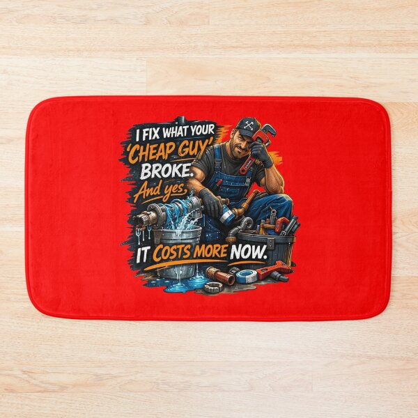 Item preview, Professional Plumber I Fix What Your Cheap Guy Broke Sticker designed and sold by Nicolae-SCROCIOB-Shop.