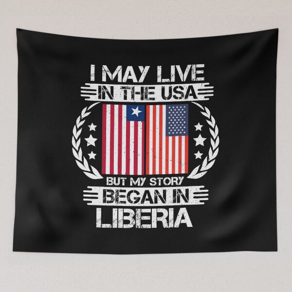 Item preview, I May Live In The USA But My Story Began In Liberia  designed and sold by CosmoKitsch.