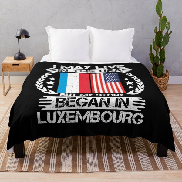 Item preview, I May Live In The USA But My Story Began In Luxembourg designed and sold by CosmoKitsch.