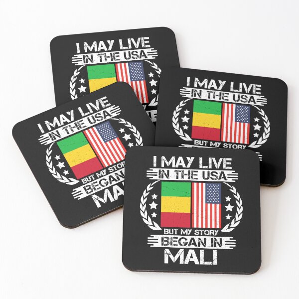 Item preview, I May Live In The USA But My Story Began In Mali  designed and sold by CosmoKitsch.