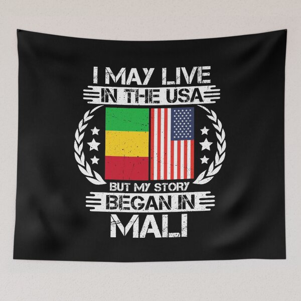 Item preview, I May Live In The USA But My Story Began In Mali  designed and sold by CosmoKitsch.