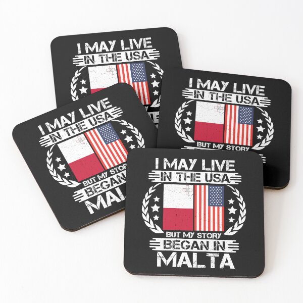 Item preview, I May Live In The USA But My Story Began In Malta  designed and sold by CosmoKitsch.