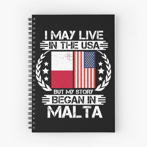 Item preview, I May Live In The USA But My Story Began In Malta  designed and sold by CosmoKitsch.