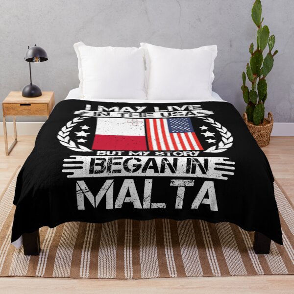 Item preview, I May Live In The USA But My Story Began In Malta  designed and sold by CosmoKitsch.