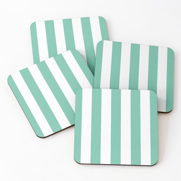 Item preview, Striped White And Pastel Green Pattern designed and sold by pattern-archive.