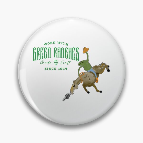 Item preview, Bucking Bronco Frog Cowboy Sticker designed and sold by FrogLakeArt.
