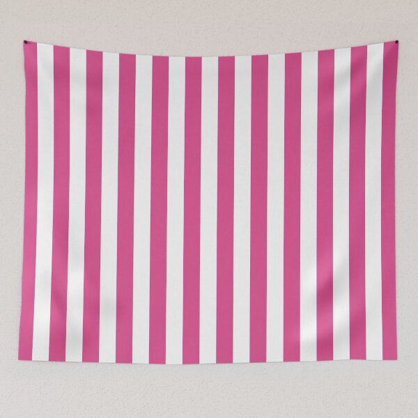 Item preview, Striped White And Hot Pink Pattern designed and sold by pattern-archive.