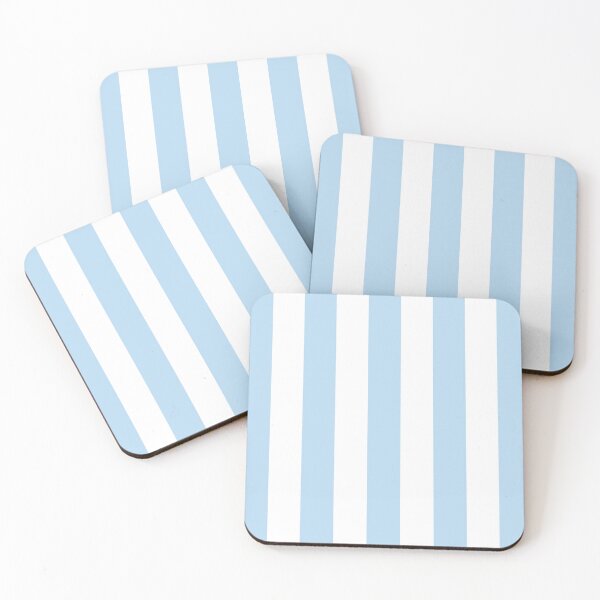 Item preview, Striped White And Ice Blue Pattern designed and sold by pattern-archive.