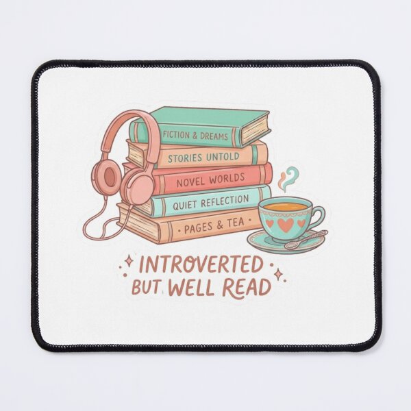 Item preview, Introverted But Well Read – Cozy BookTok Introvert Reader Book Lover Design designed and sold by SirensSageStone.