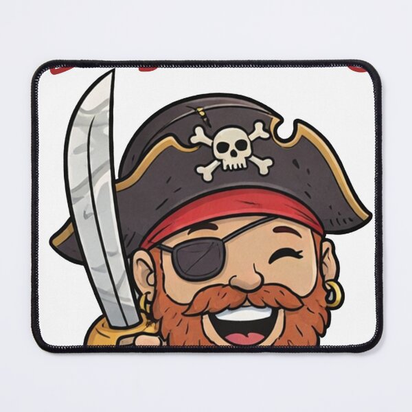 Item preview, Laugh Pirate - Jolly Bearded Buccaneer Art designed and sold by Vibe-Vortex.