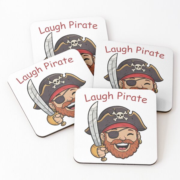 Item preview, Laugh Pirate - Jolly Bearded Buccaneer Art designed and sold by Vibe-Vortex.