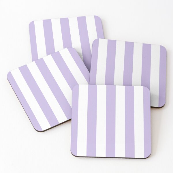 Item preview, Striped White And Lavender Pattern designed and sold by pattern-archive.