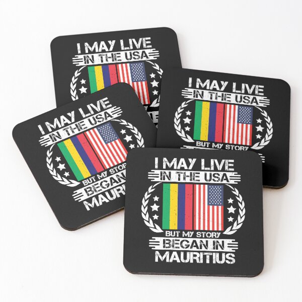Item preview, I May Live In The USA But My Story Began In Mauritius designed and sold by CosmoKitsch.