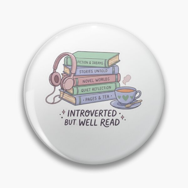 Item preview, Introverted But Well Read – Cozy Introvert Reader BookTok Book Lover Design designed and sold by SirensSageStone.