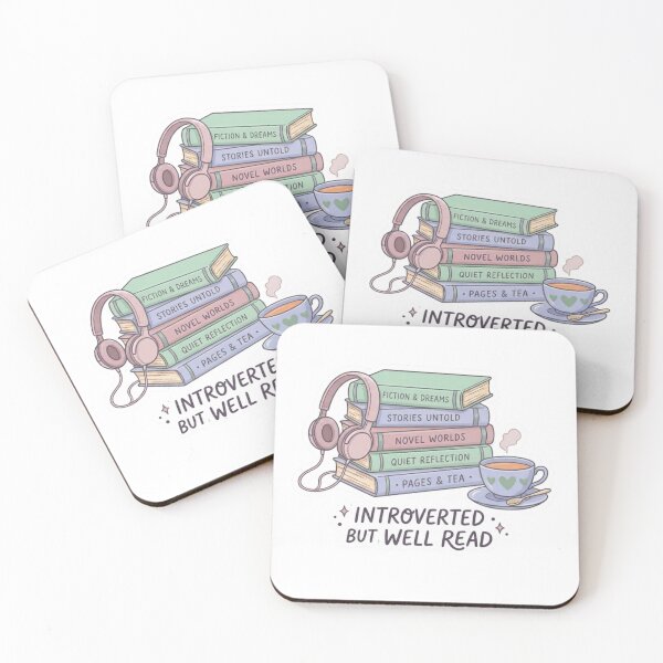 Item preview, Introverted But Well Read – Cozy Introvert Reader BookTok Book Lover Design designed and sold by SirensSageStone.