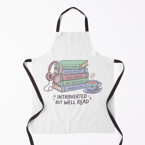 Item preview, Introverted But Well Read – Cozy Introvert Reader BookTok Book Lover Design designed and sold by SirensSageStone.