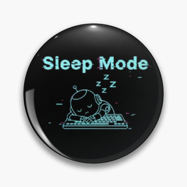 Item preview, Sleep Mode – Funny Neon Robot designed and sold by trend-forge.