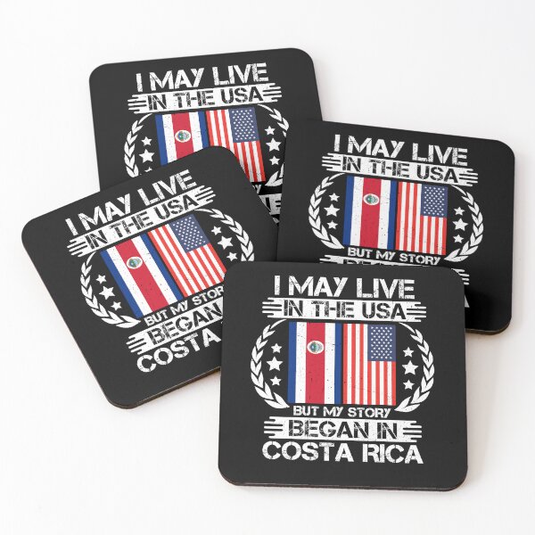 Item preview, I May Live In The USA But My Story Began In Costa Rica designed and sold by CosmoKitsch.