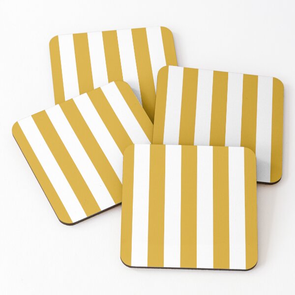 Item preview, Striped White And Mustard Pattern designed and sold by pattern-archive.