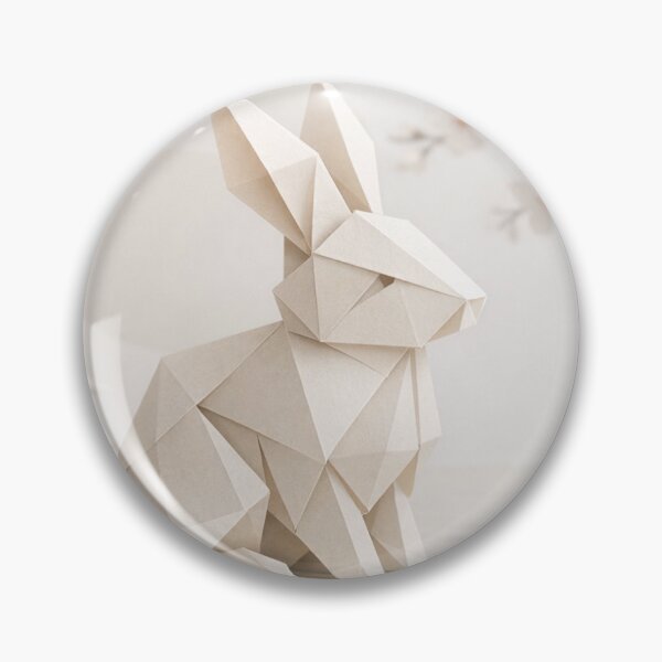 Item preview, Minimalist Origami Rabbit – Japanese Elegance in Folded Paper designed and sold by Lyvion design.