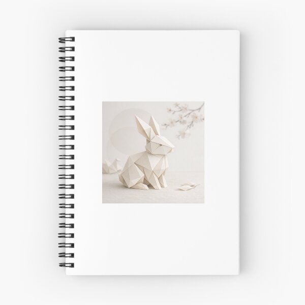 Item preview, Minimalist Origami Rabbit – Japanese Elegance in Folded Paper designed and sold by Lyvion design.