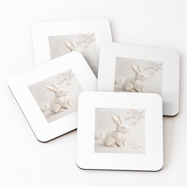 Item preview, Minimalist Origami Rabbit – Japanese Elegance in Folded Paper designed and sold by Lyvion design.