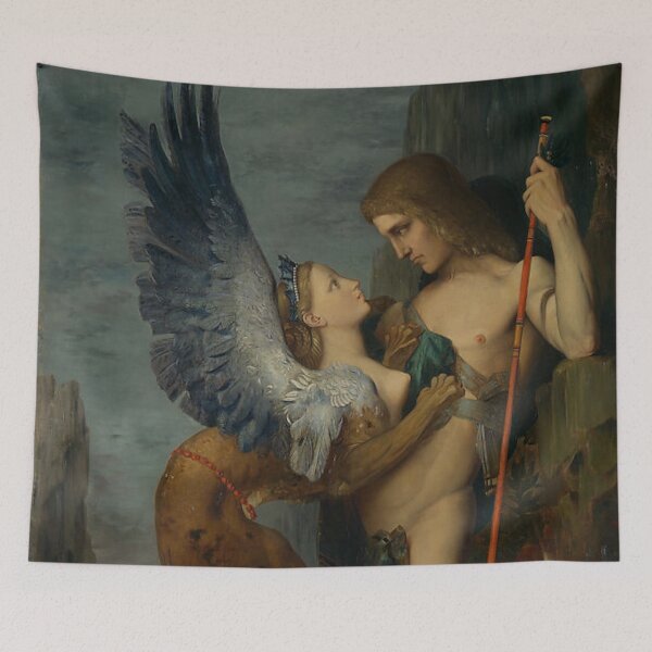 Item preview, Oedipus and the Sphinx 1864 designed and sold by AnimaliaStar.