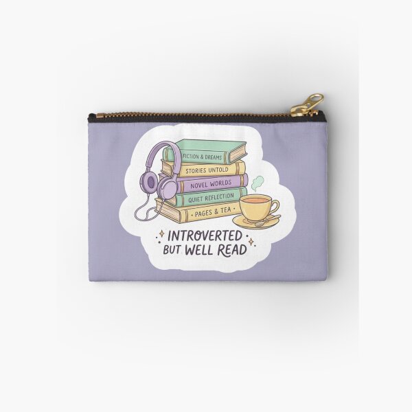 Item preview, Introverted But Well Read – Bookish Introvert Cozy BookTok Reader Design designed and sold by SirensSageStone.