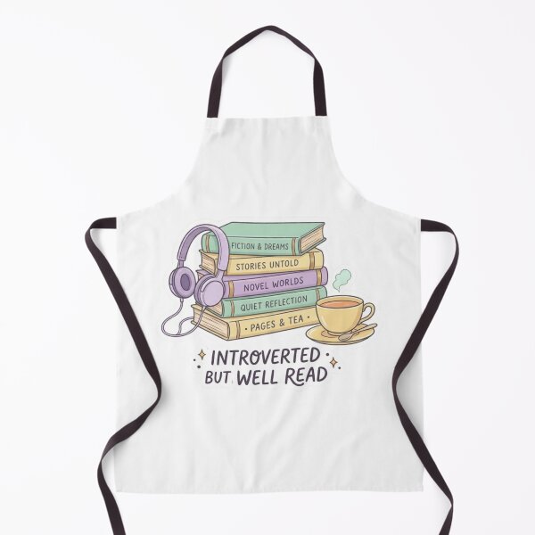 Item preview, Introverted But Well Read – Bookish Introvert Cozy BookTok Reader Design designed and sold by SirensSageStone.