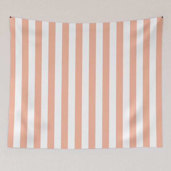 Item preview, Striped White And Peach Pattern designed and sold by pattern-archive.