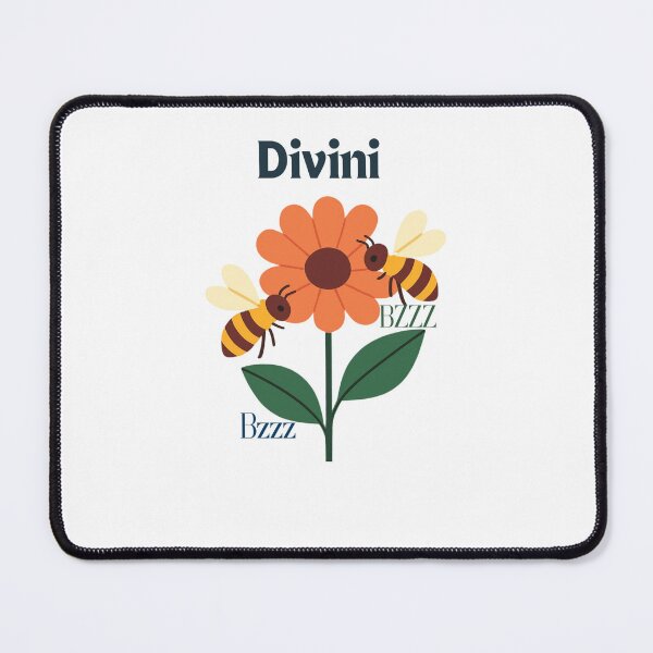 Item preview, Cute Bees Buzzing Around Flower designed and sold by Divini_.