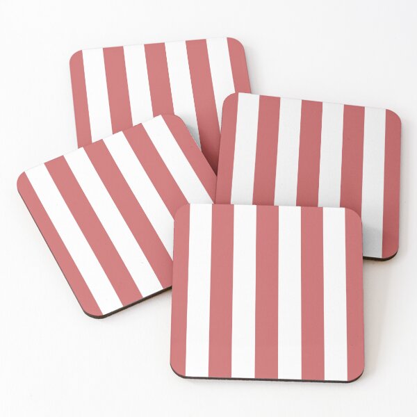Item preview, Striped White And Pastel Red Pattern designed and sold by pattern-archive.