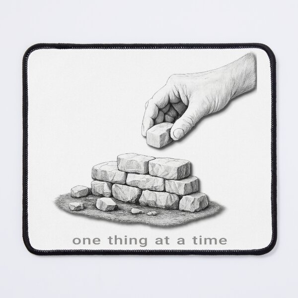 Item preview, One Thing at a Time - Minimalist Focus Illustration designed and sold by Quiet Meaning.