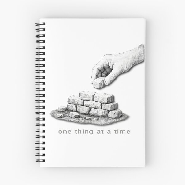 Item preview, One Thing at a Time - Minimalist Focus Illustration designed and sold by Quiet Meaning.