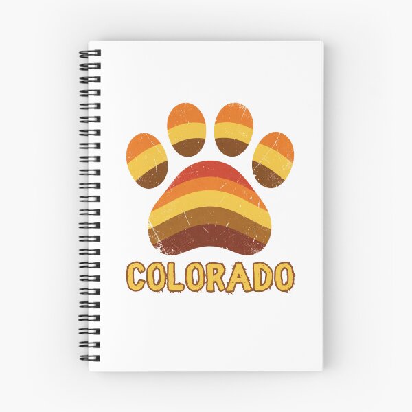 Item preview, Vintage 70s Retro Colorado Paw Print - Mountain Sunset Vibes designed and sold by GoaTeeGram.