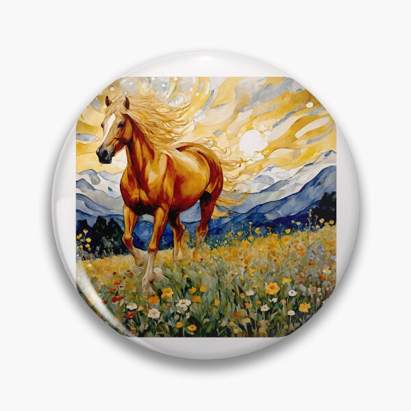 Item preview, Golden Strength: The Haflinger Horse in Line and Light #12 designed and sold by Helios Be. Lavsh.