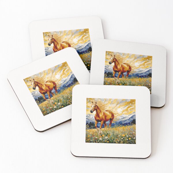 Item preview, Golden Strength: The Haflinger Horse in Line and Light #12 designed and sold by Helios Be. Lavsh.